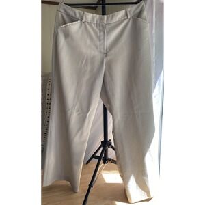 Worthington Women's 14 Petite Wide Leg Khaki Dress Pants 25 Inch Inseam